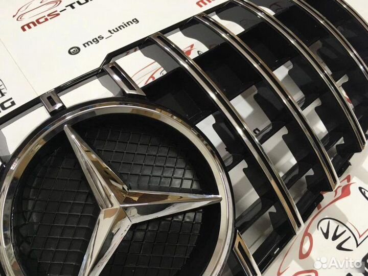 Решетка на Mercedes GLK 12-15г. GT-Style