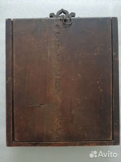 Икона старинная в киоте Господь Вседержитель