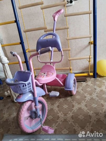 Детский велосипед с ручкой бу