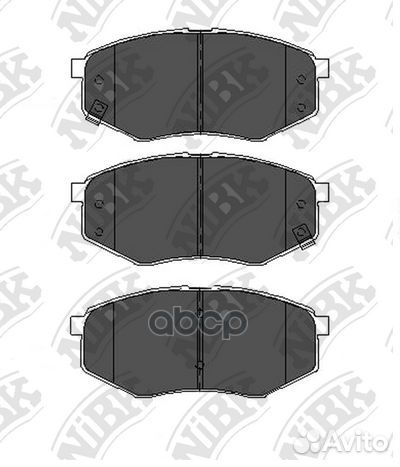 Колодки тормозные дисковые передние NiBK PN0704