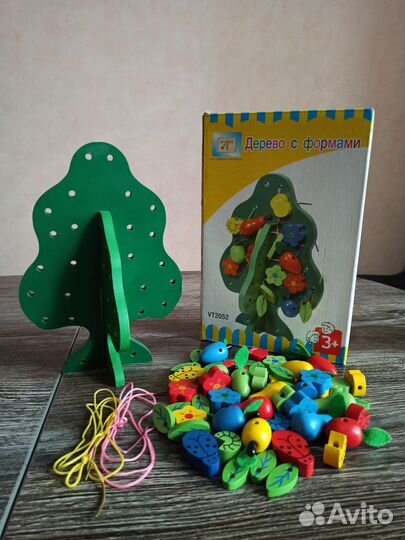 Деревянная шнуровка дерево с формами