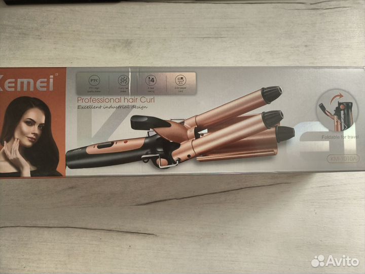 Плойка тройная для волос