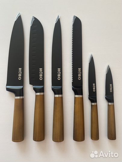 Кухонные ножи + стильная подставка