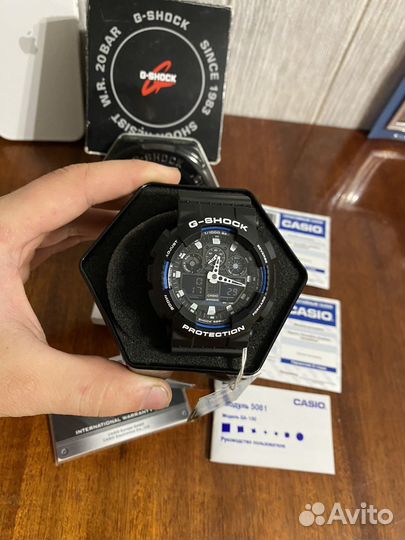 Часы casio g shock ga 100 b