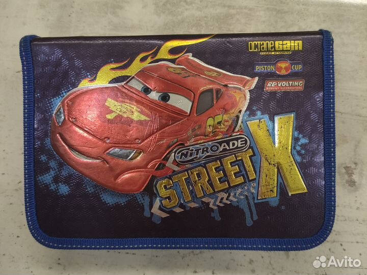 Пенал школьный для мальчика Тачки Cars Молния