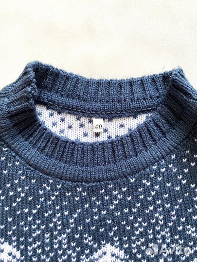 Свитер детский р 140 зимний теплый шерсть