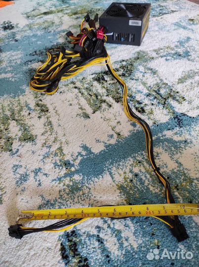 Мощные и тихие блок 1800W, новые, много (6+2) pin