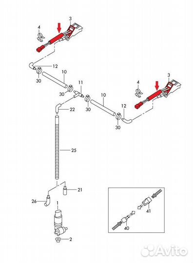 Форсунки омывателя Skoda Octavia Scout легковой