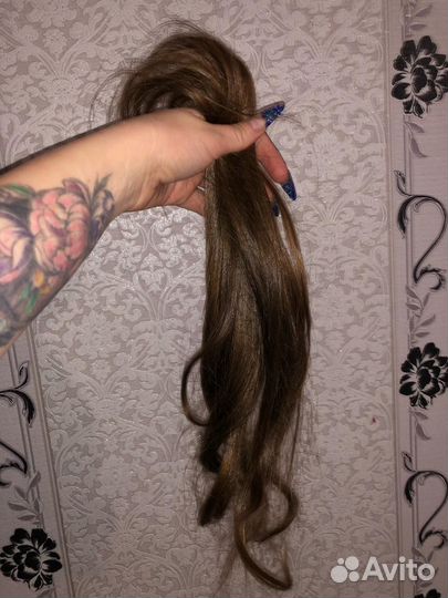 Волосы натуральные срез