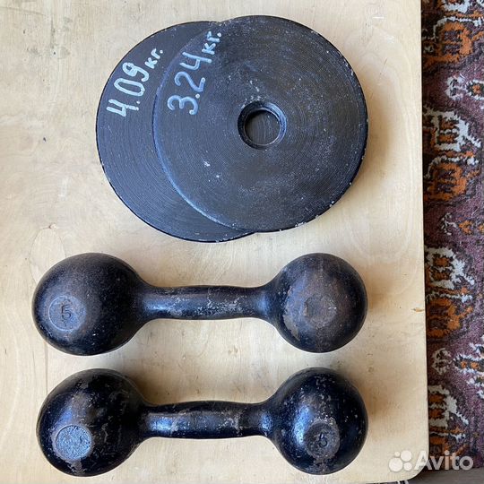 Гантели 5 кг бу
