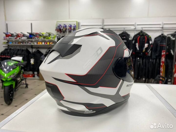 Мотошлем scorpion EXO-520 EVO AIR elan, цвет белый