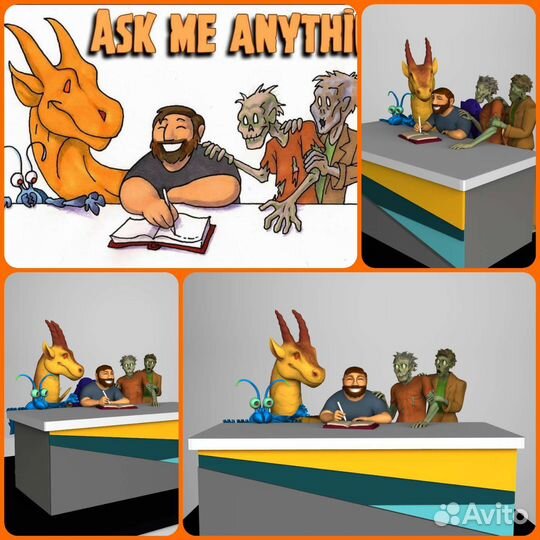 3D STL моделирование по фото, наброску, референсу