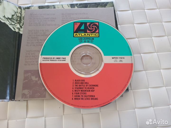 CD диск LED zeppelin Atlantic Япония