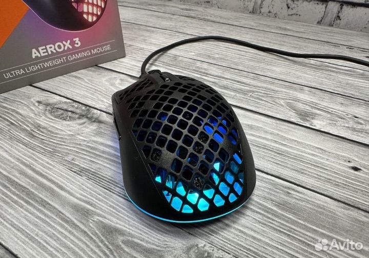 Мышь SteelSeries Aerox 3, игровая, проводная