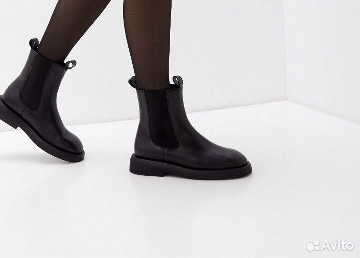 Полусапоги натуральная кожа Эконика