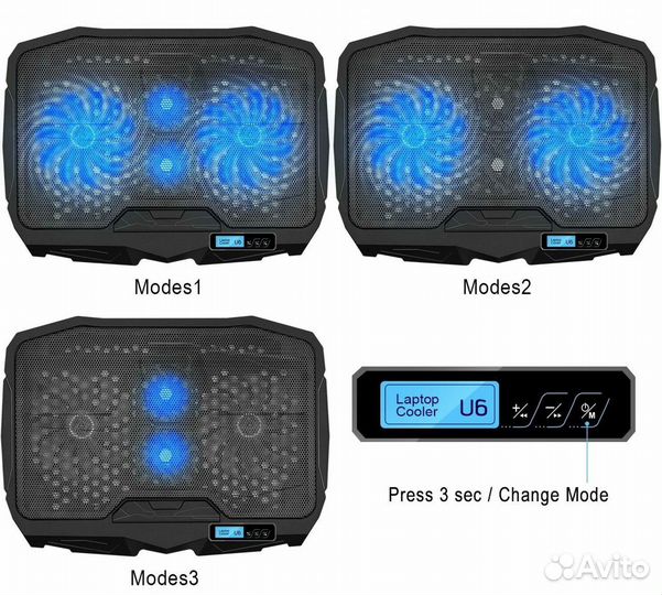 Подставка для ноутбука Laptop Cooler S18