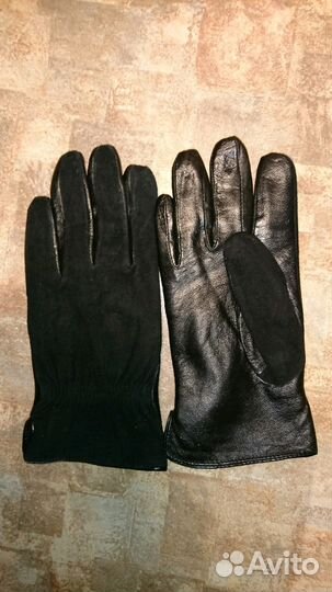 Перчатки мужские кожаные