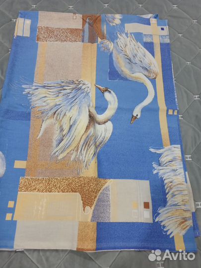 Постельное 1,5 б.у.хлопок