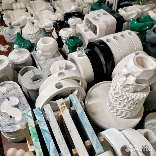 Кашпо из гипса