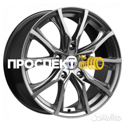 Диск 7,5x17/5x114,3 ET38 D71,6 Твист (кс697) Дарк платинум