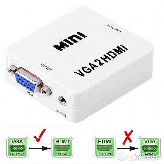 Адаптер (коннвертер) с VGA-hdmi