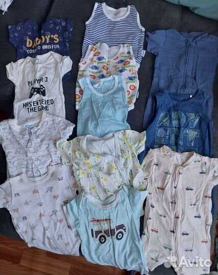 Детские вещи пакетом от 0 до года для мальчика