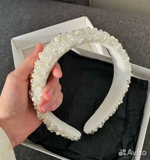 Ободок для волос ручной работы