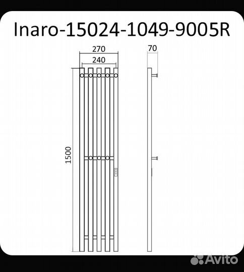 Полотенцесушитель электрический inaro