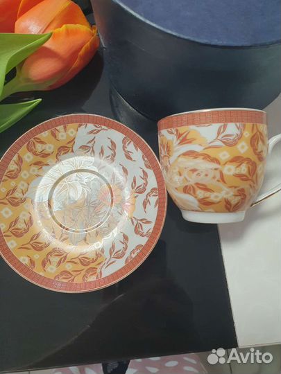 Чашка с блюдцем Кузнецова