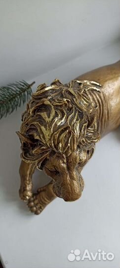 Декоративная фигура лев статуэтка