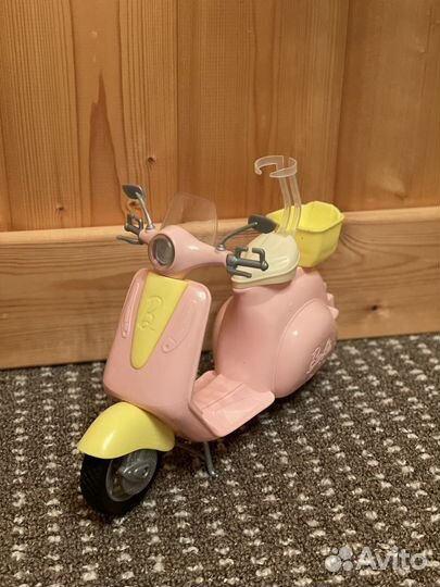 Шкаф для Барби, мотоцикл, лошадь, кухня