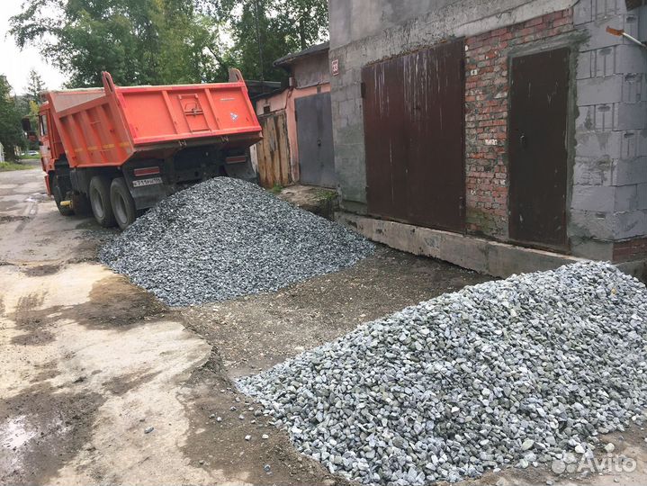 Щебень гравийный с доставкой