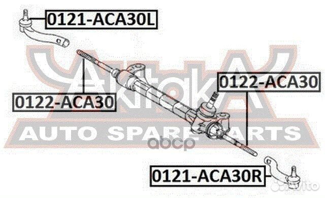 Наконечник рулевой правый 555 0121-ACA30R asva