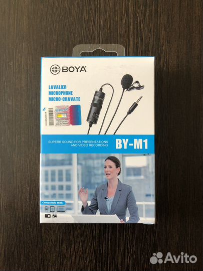 Петличный микрофон boya m-1
