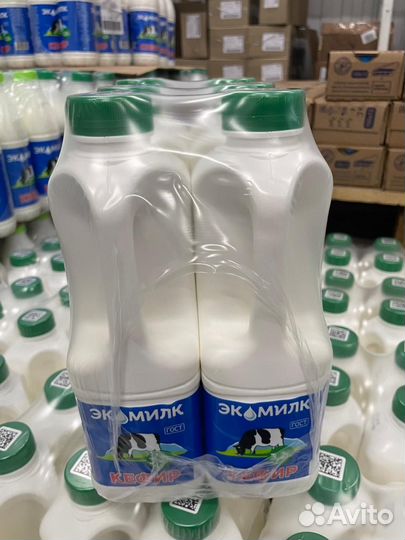 Кефир Экомилк 3,2% 900 мл / 924 гр канистра (6 шт)