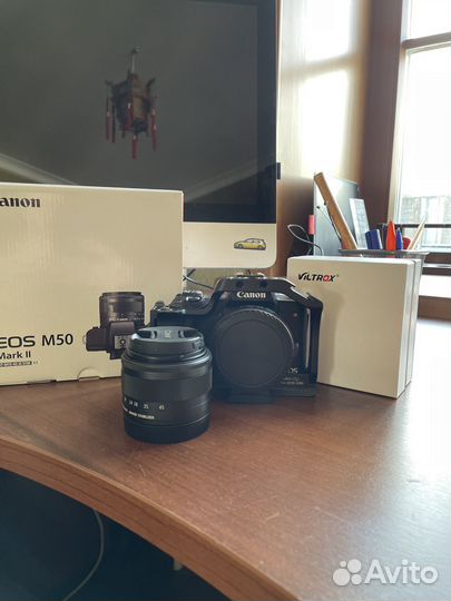 Canon eos m50 mark ii +viltrox ef-eos m2