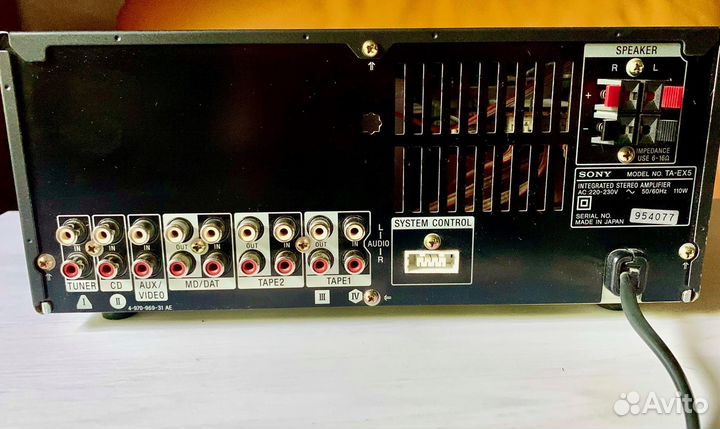Усилитель Sony MHC-EX 5+Tюнер Sony+пульт+К-ки
