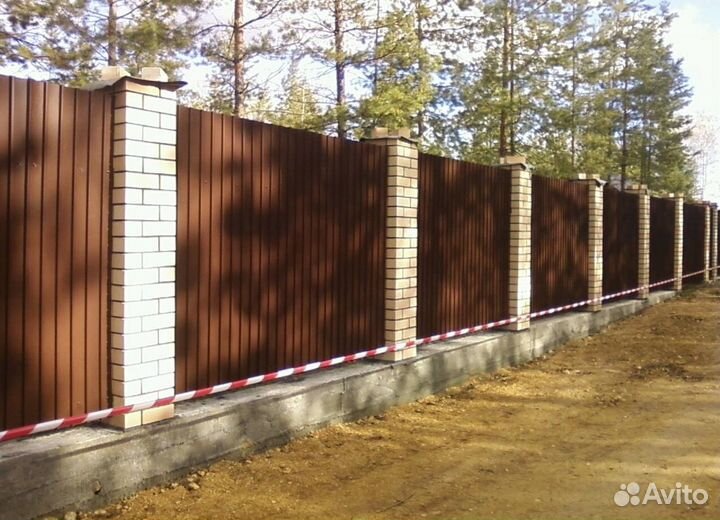 Монтаж забора под ключ