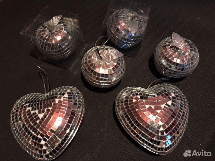 Шар зеркальный на елку,декор,дискошар