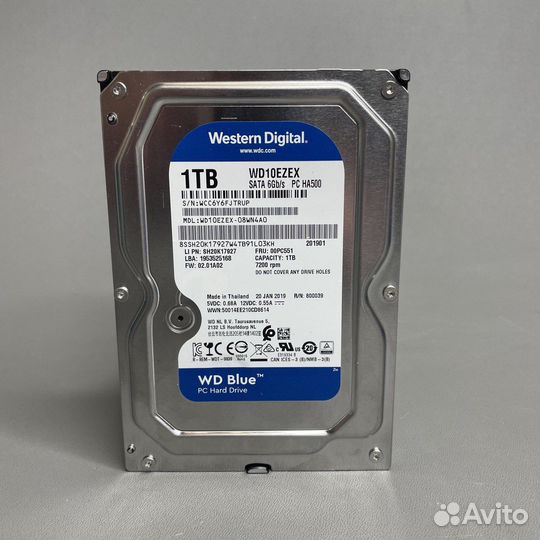 Жесткий диск Western Digital WD Blue 1 тб WD10ezex