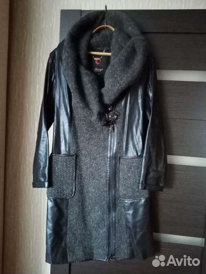 Кожаное пальто