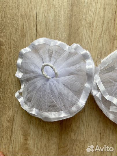 Банты для волос белые