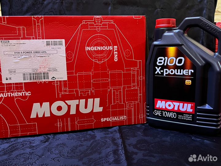 Моторное масло motul 8100 X-power 10W-60 5л