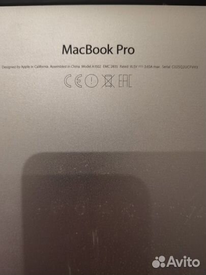 Apple macbook pro 13 retina 2015