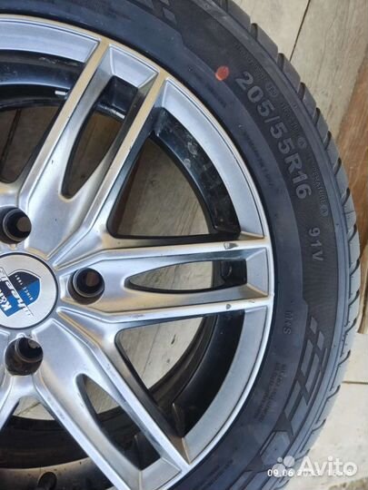 Диски r16 4x108 + резина 205*55