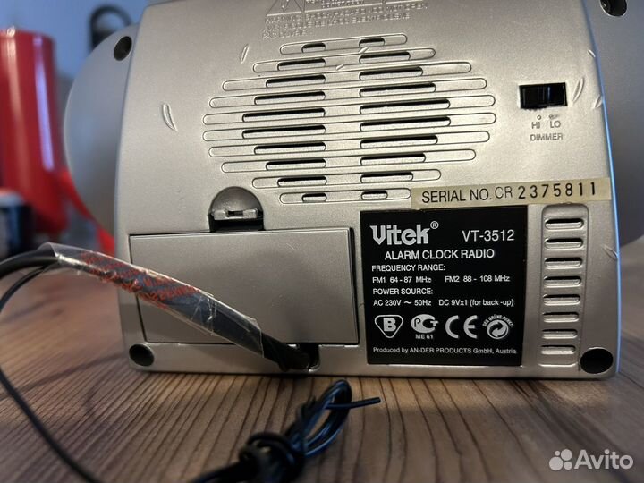 Радиочасы viter alarm clock radio vt-3512