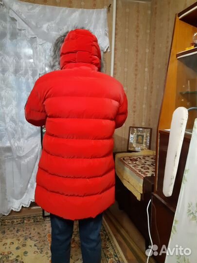 Пуховик зимний мужской длинный moncler