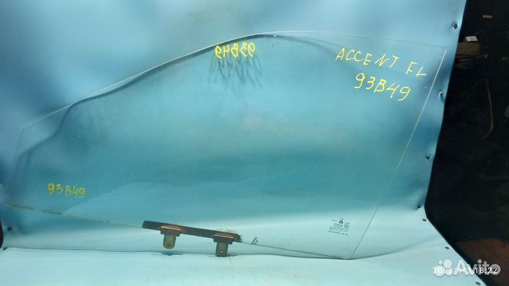 Стекло двери переднее левое для Hyundai Accent 1