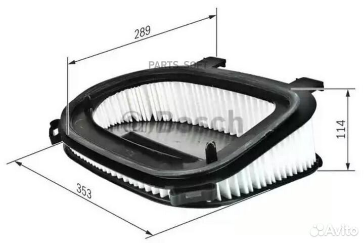 Bosch F 026 400 366 Фильтр возд.BMW X3 (F25) X5 (E