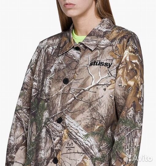 Крутой плащ Stussy realtree camo оригинал